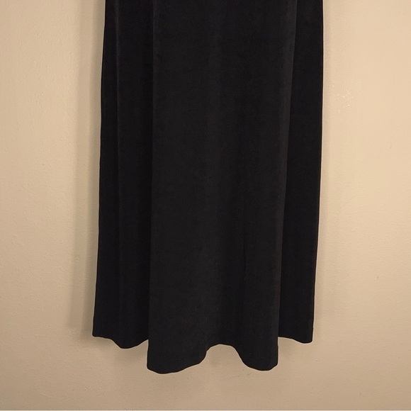 SMALL PICADILLY BLACK DRESS SLEEVELESS STRETCH MIDI EVENT CLASSIC PARTY - Picture 9 of 12